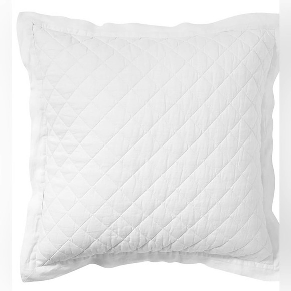 Pottery Barn Bedding Pottery Barn Euro Belgian Flax Linen Diamond